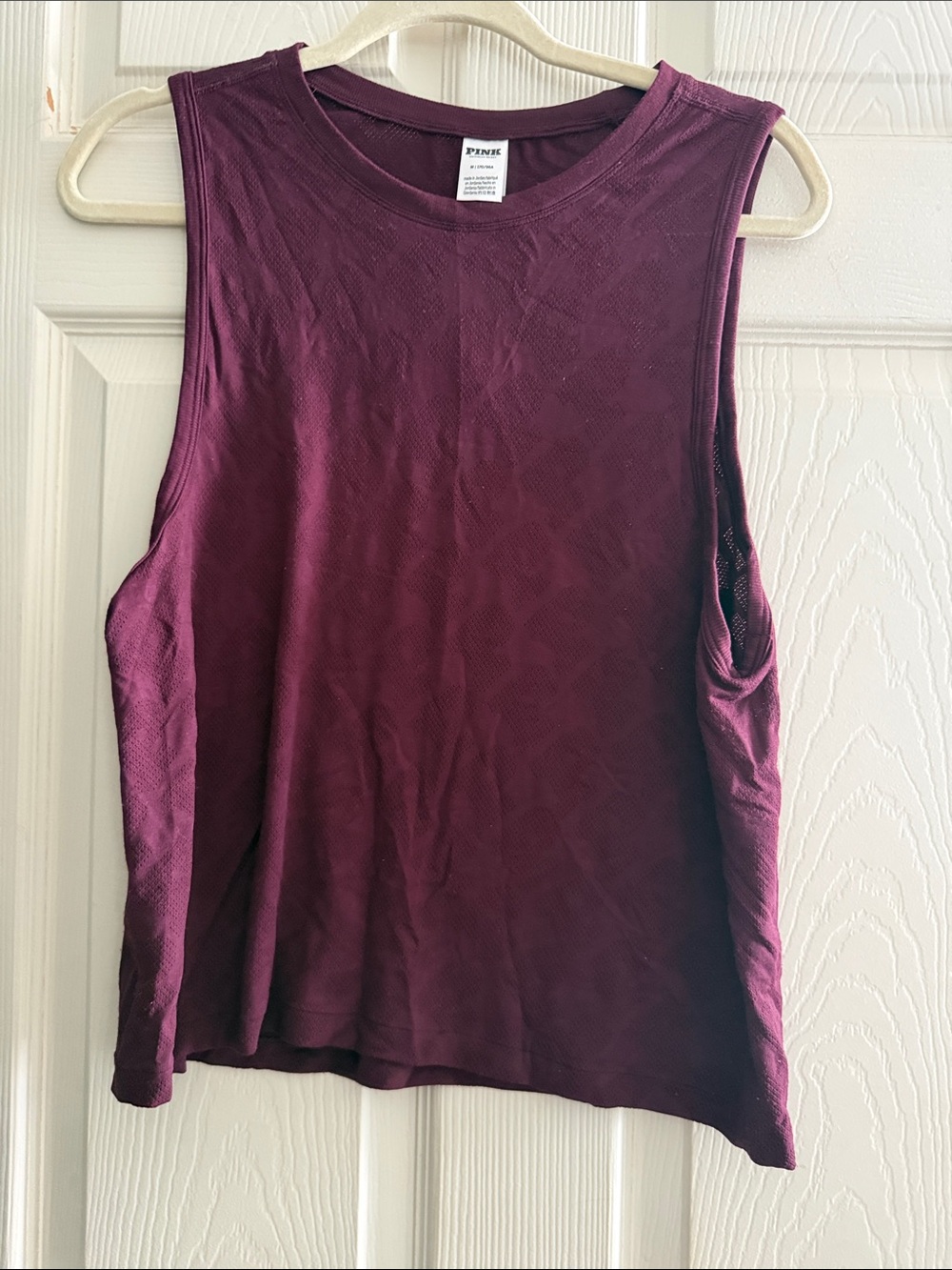 PINK Victoria's Secret Plum Sleeveless Muscle Tank
